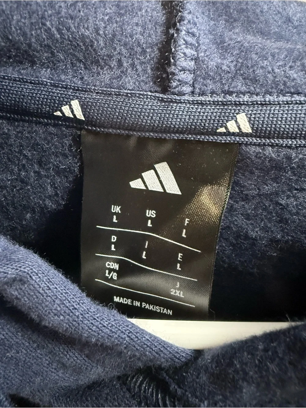 adidas Men’s Dark Blue Pullover Hoodie